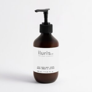 iluris Lab Silk Skin Body Serum, Woody Amber & Leather 270 ml